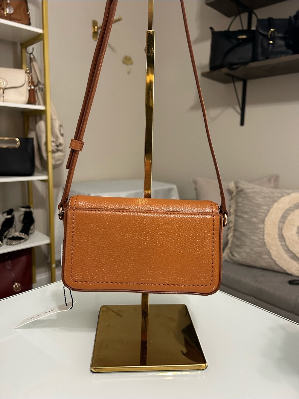 NWT Marc Jacobs Groove Mini Shoulder Bag crossbody tan leather - Picture 4 of 9